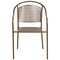Emma and Oliver Commercial Grade 5 Pack Indoor-Outdoor Steel Patio Arm Chair with Round Back